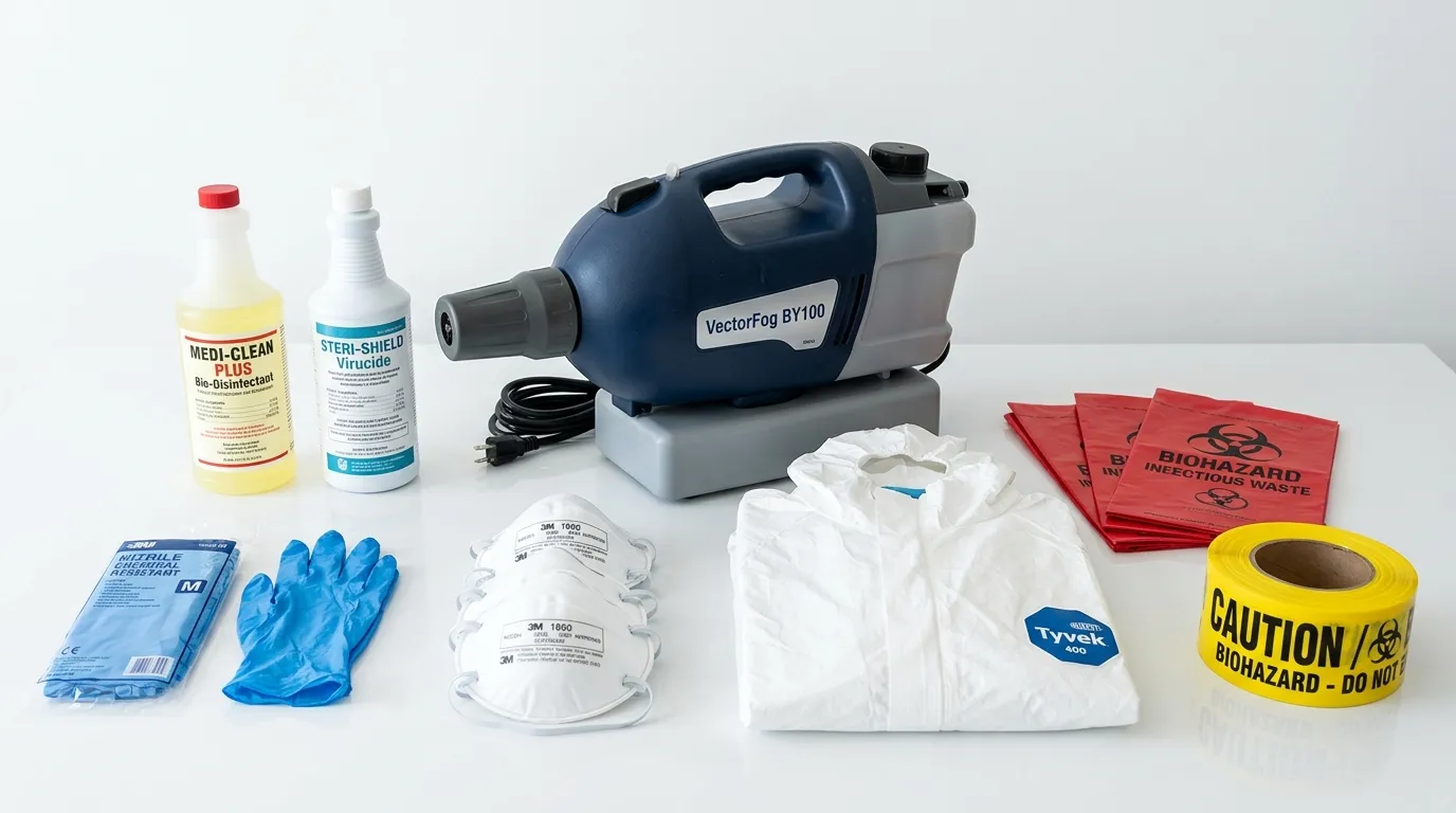 Professional biohazard remediation crew working in Northwest Harborcreek